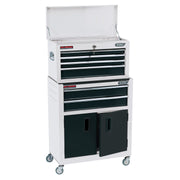 Draper Combined Roller Cabinet and Tool Chest, 6 Drawer, 24", White 19576 Draper - Dynamic Drive