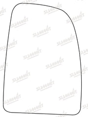 Summit Heated Base Plate With Commercial Mirror Glass fits Fiat Ducato, Cit Jumper / Relay, Peugeot Boxer RHS Summit - Dynamic Drive