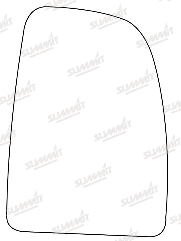 Summit Heated Base Plate With Commercial Mirror Glass fits Fiat Ducato, Cit Jumper / Relay, Peugeot Boxer RHS Summit - Dynamic Drive