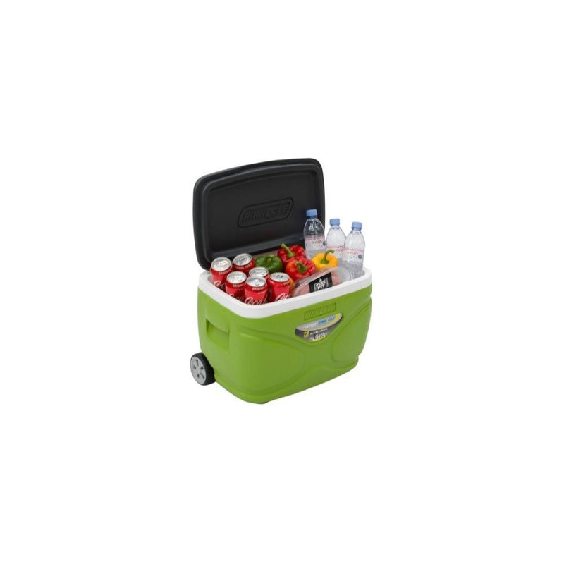 Vango Pinnacle Wheelie 30L 72H Cool Box Green Picnic Camping Food Drink Cooler Vango - Dynamic Drive