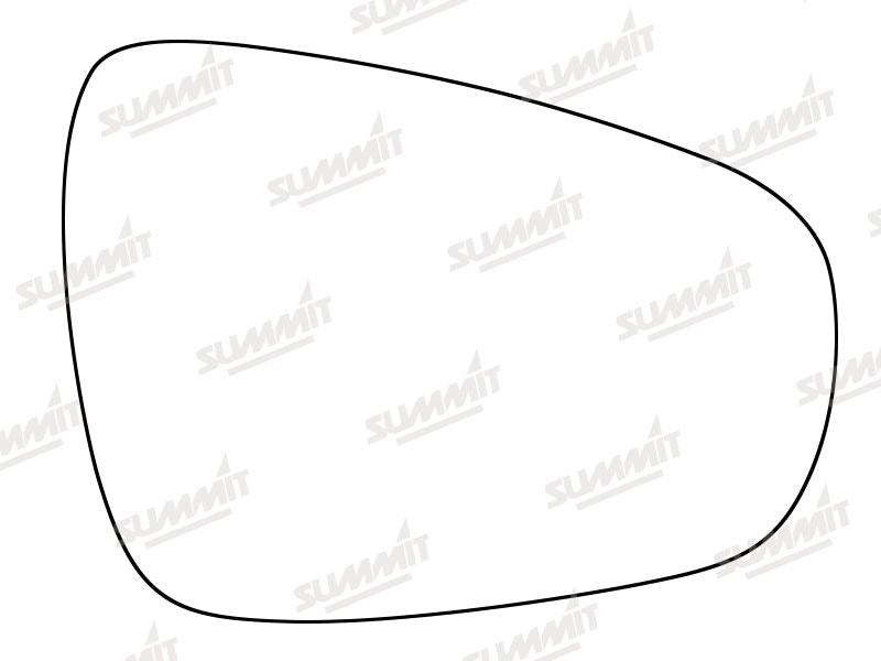 Summit Stick-On Standard Mirror Glass fits Lexus CT200 10 to 15 RHS Summit - Dynamic Drive