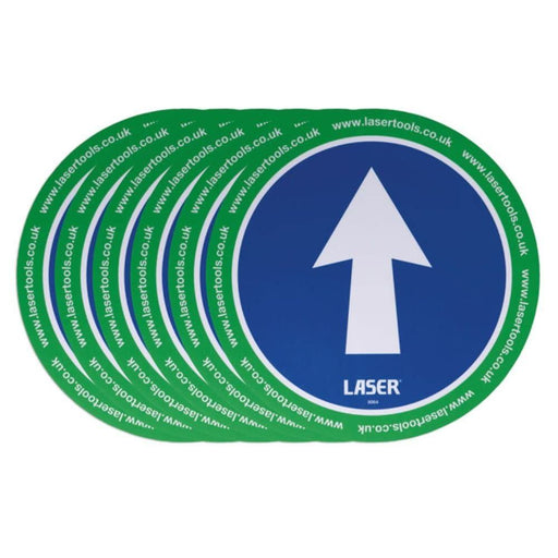 Laser Laser Tools Floor Sticker Arrow Direction 6pc x 2 61703 Laser - Dynamic Drive