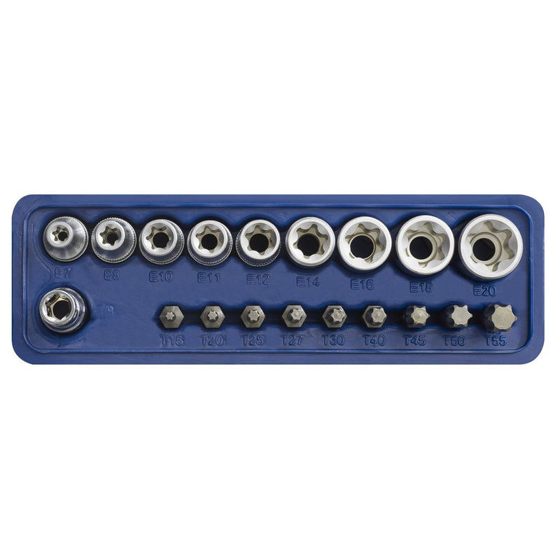 Sealey TRX-Star* Socket & Bit Set 19pc AK6191 Sealey  - Dynamic Drive