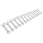 Sealey Combination Spanner Set 14pc Stubby S01232 Sealey - Dynamic Drive