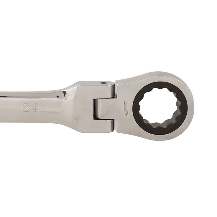 Silverline Flexible Head Ratchet Spanner 24mm 228556 Silverline  - Dynamic Drive