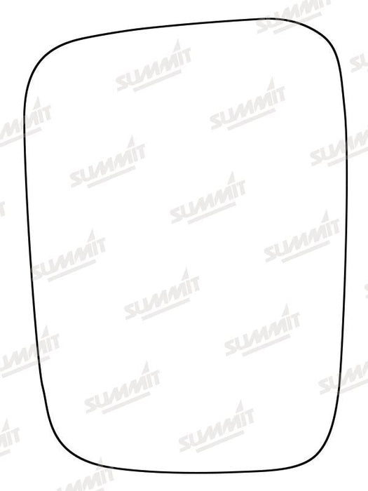 Summit Stick-On Standard Mirror Glass fits Isuzu Trooper RHS Summit - Dynamic Drive