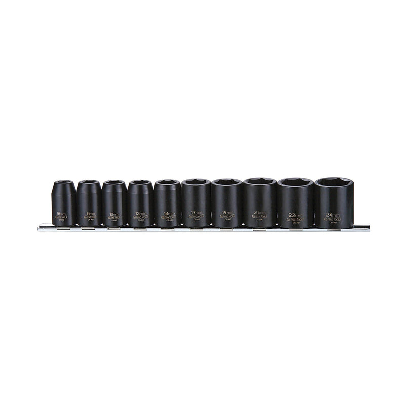 Teng Tools 1/2" Impact Socket Clip Rail Set ANSI 10 Pieces Teng Tools - Dynamic Drive