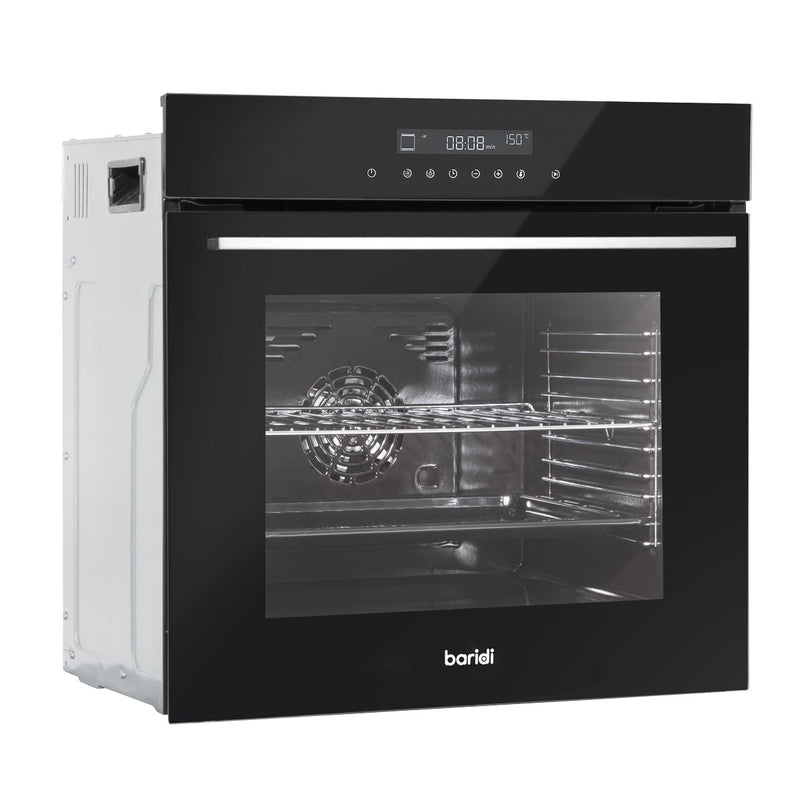 Baridi Integrated Fan-Assisted Electric Oven 60cm 72L Capacity - Black Baridi - Dynamic Drive