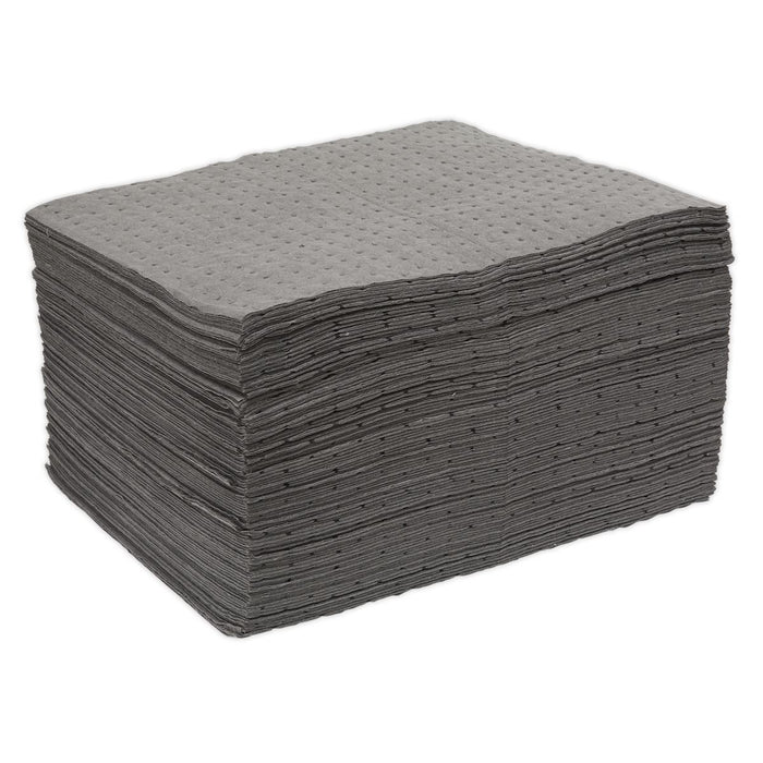 Sealey Spill Absorbent Pad Pack of 100 SAP01 Sealey - Dynamic Drive