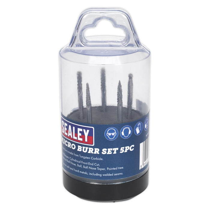 Sealey Micro Carbide Burr Set 5pc MCBSET01 Sealey - Dynamic Drive