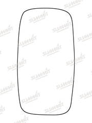 Summit Stick-On Commercial Mirror Glass fits Nissan Cabstar, Renault Maxity LHS RHS Summit - Dynamic Drive