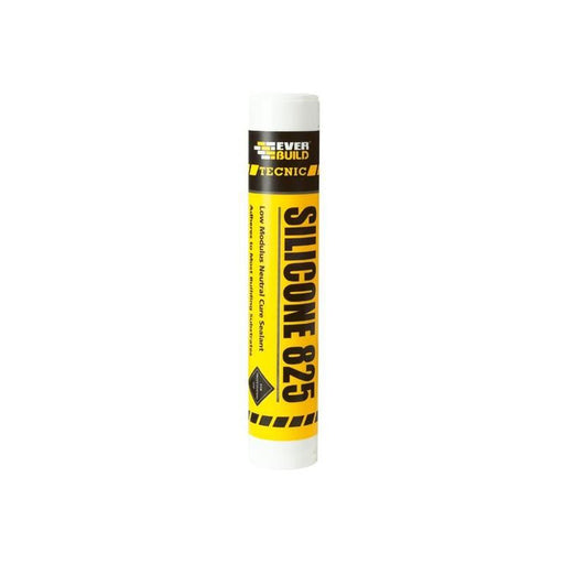 Everbuild Sika Tecnic Silicone 825 White 380ml Everbuild Sika - Dynamic Drive