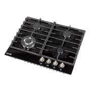 Baridi Gas Hob with 4 Cooking Zones 60cm - Black DH226 Baridi - Dynamic Drive