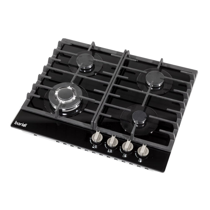 Baridi Gas Hob with 4 Cooking Zones 60cm - Black DH226 Baridi - Dynamic Drive