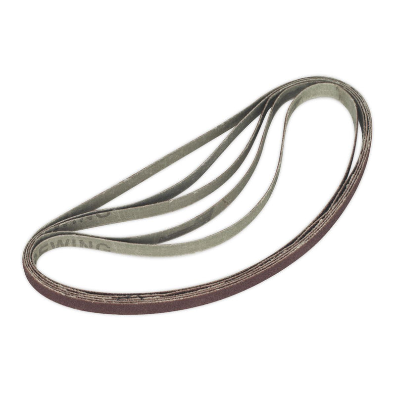 Sealey Sanding Belt 8 x 456mm 60Grit Pack of 5 SBS35/B60GN Sealey  - Dynamic Drive