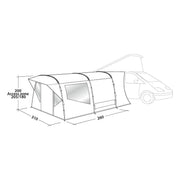 Easy Camp Wimberly Drive Away VW Campervan Awning 170 - 205 cm Height Range Easy Camp - Dynamic Drive