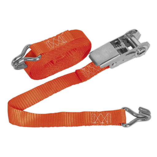 Sealey Ratchet Tie Down 25mm x 4.5m Polyester Webbing 800kg Breaking Strength Sealey - Dynamic Drive