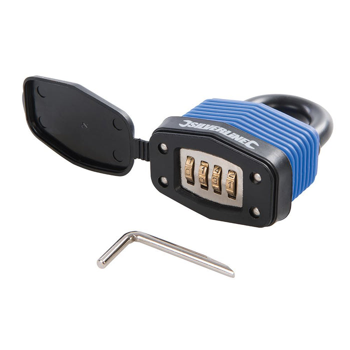 Silverline Weather Resistant Combination Padlock 50mm Silverline - Dynamic Drive