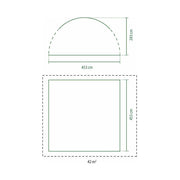 Coleman Event Dome XL 4.5M with 4 Screen Walls Camping Caravan Shelter Coleman - Dynamic Drive