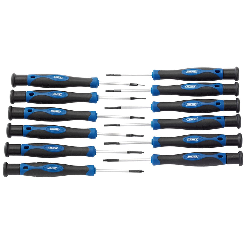 Draper Precision Screwdriver Set (12 Piece) 28118 Draper - Dynamic Drive