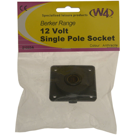 MDS1203 W4 12v Single Pole Socket Anthracite 21223A W4 - Dynamic Drive