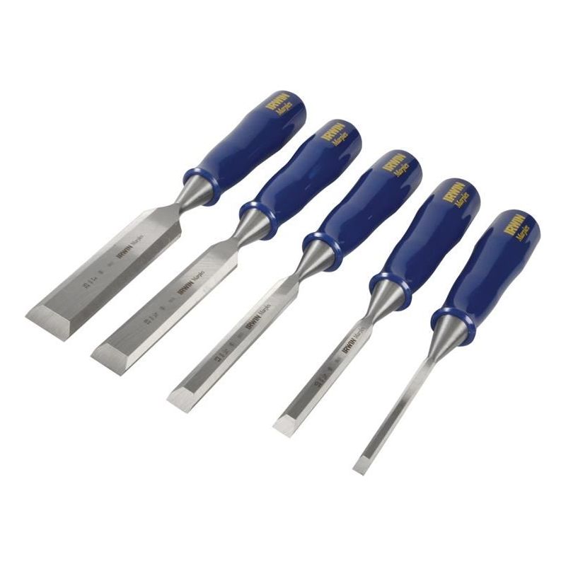Irwin® Marples® M444 Bevel Edge Chisel Blue Chip Handle Set, 5 Piece IRWIN® Marples® - Dynamic Drive