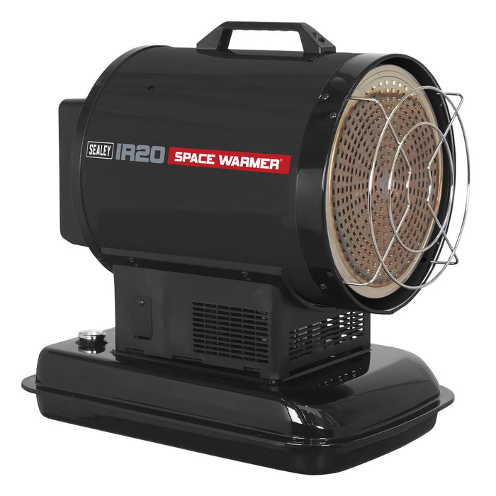 Sealey IR20 Infrared Paraffin Kerosene and Diesel Heater 20.5kW 230V Workshop Sealey  - Dynamic Drive