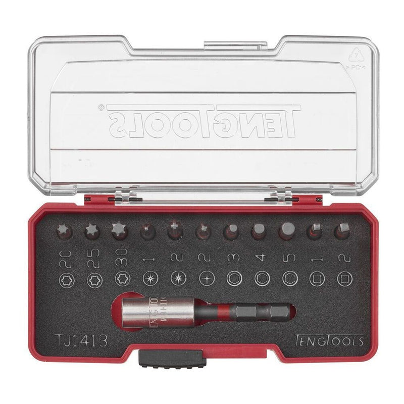 Teng Tools Impact Bit Set With Belt Clip Mixed 12 Pieces Teng Tools - Dynamic Drive