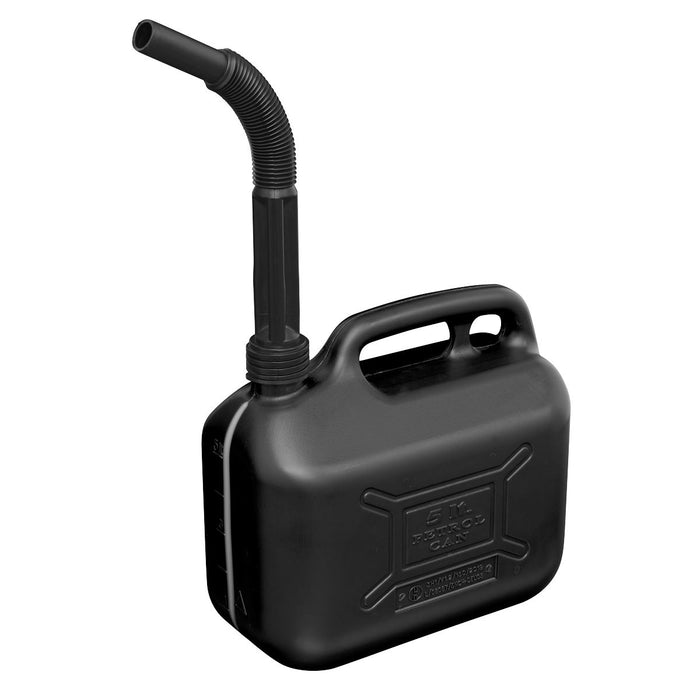 Sealey Fuel Can 5L Black JC5B Sealey - Dynamic Drive