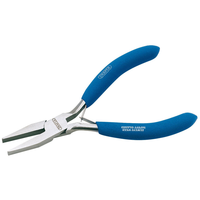 Draper Carbon Steel Flat Nose Pliers, 125mm 60741 Draper - Dynamic Drive