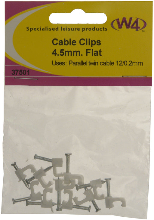 W4 Flat Cable Clips 45Mm (10) 37501 W4 - Dynamic Drive