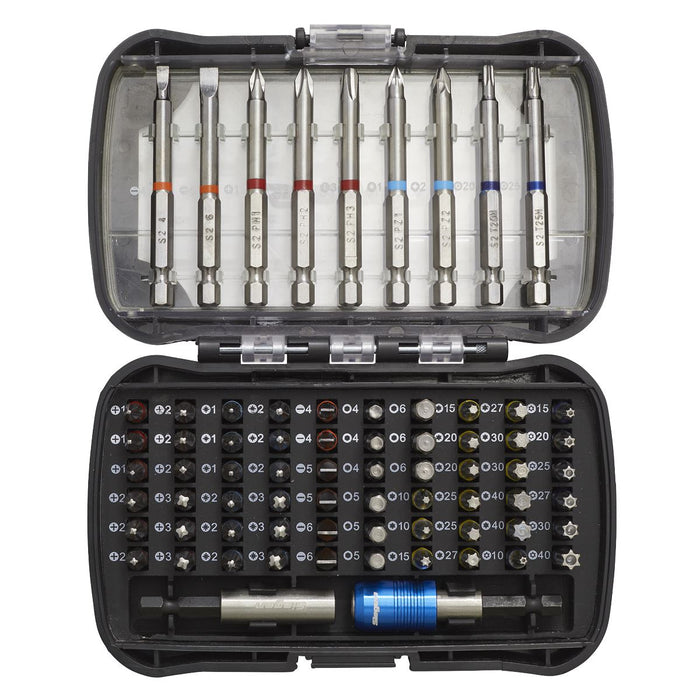 Sealey Power Tool Bit Set 71pc Colour-Coded S2 S01038 Sealey - Dynamic Drive