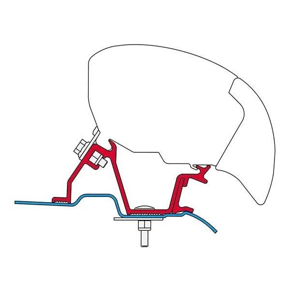 Fiamma F80/F65 Adapter Kit Mercedes Sprinter High Roof Uk 98655-889 Fiamma - Dynamic Drive