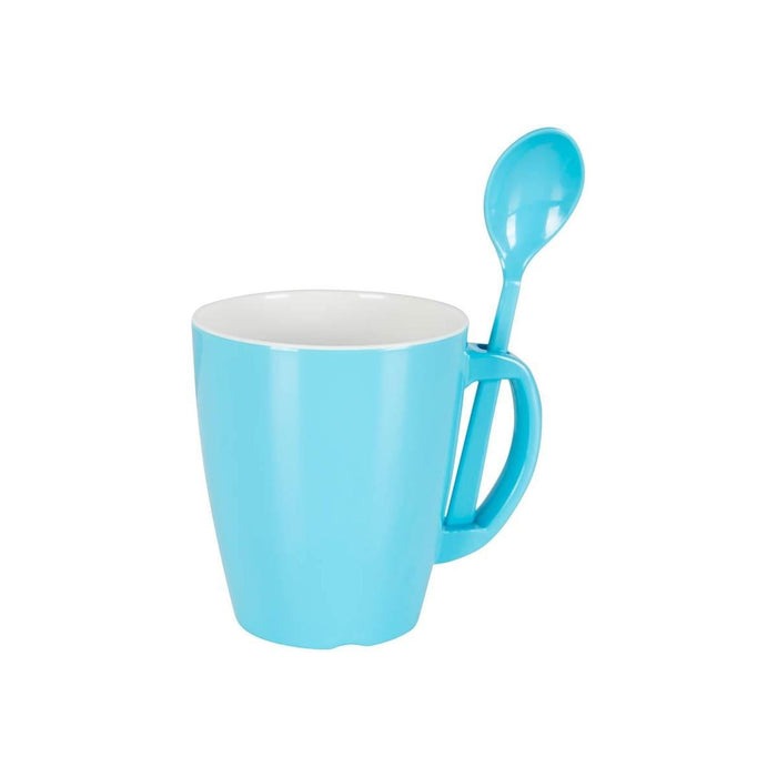 Gimex Colour Line Mug With Spoon Rainbow 390ml 4 Pieces Gimex - Dynamic Drive