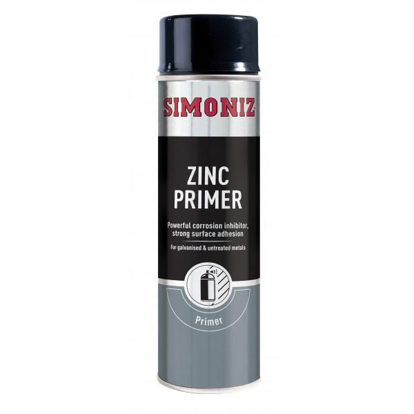 Simoniz Zinc Metal Primer Auto Car Spray Paint 500ml Aerosol SIMP10D Simoniz - Dynamic Drive
