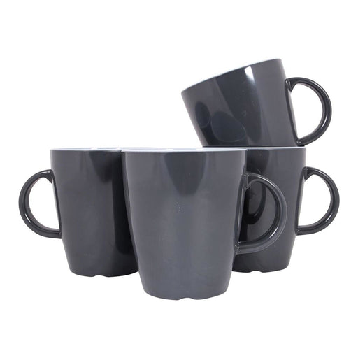 Gimex Vivid Line Mug Grey 380ml 4 Pieces Gimex - Dynamic Drive