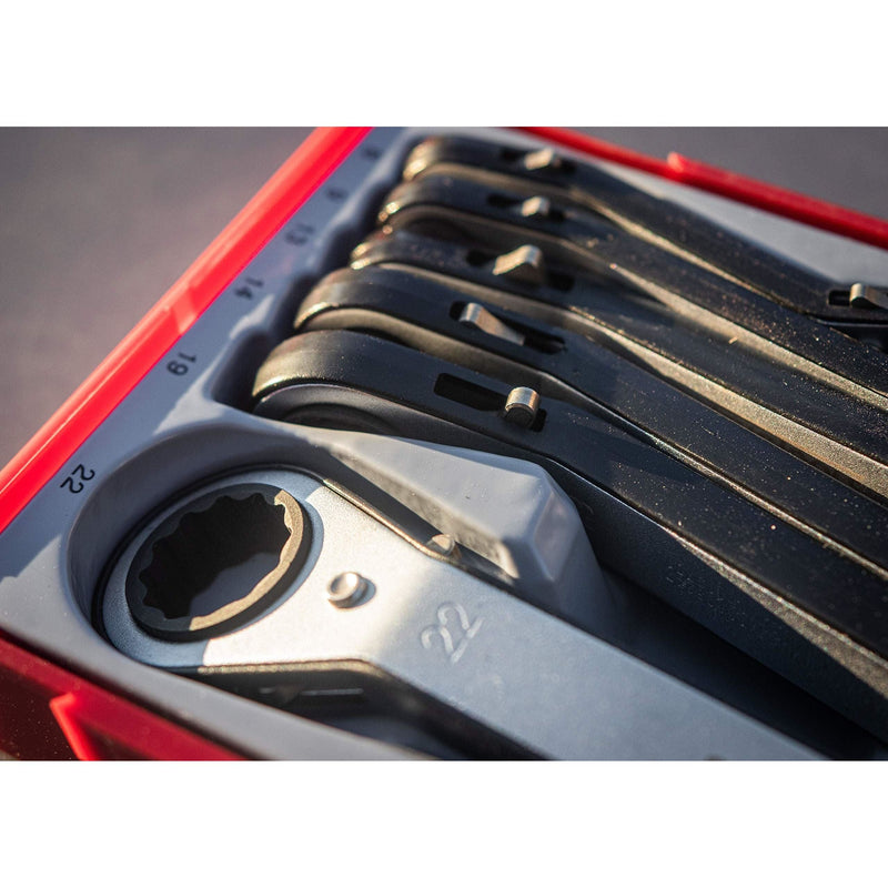 Teng Tools Ratcheting Ring Spanner Set TT1 6 Pieces Teng Tools - Dynamic Drive