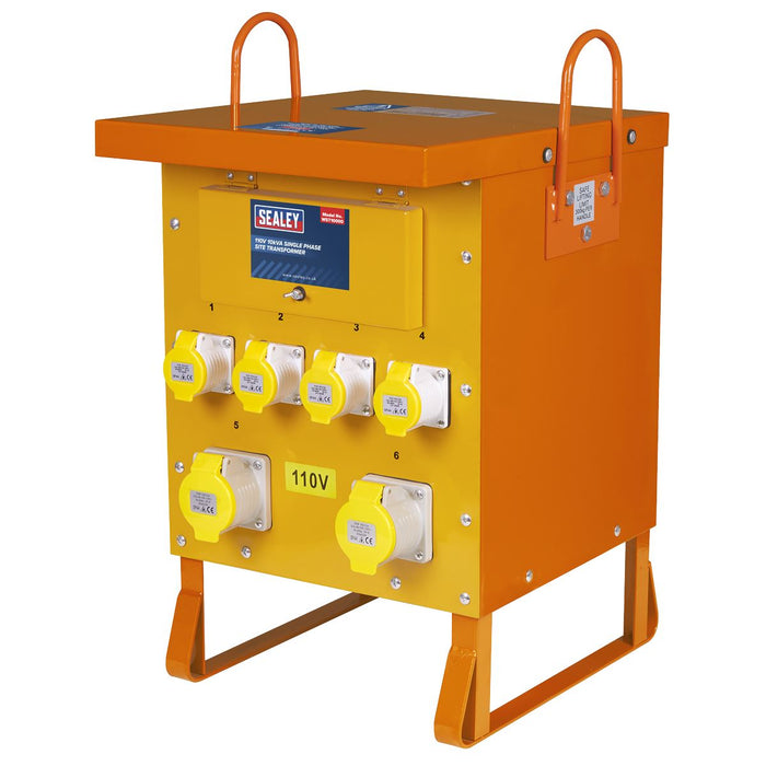 Sealey 110V 10kVA Single Phase Site Transformer WST10000 Sealey - Dynamic Drive