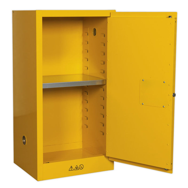 Sealey Flammables Storage Cabinet 585 x 460 x 1120mm FSC08 Sealey - Dynamic Drive