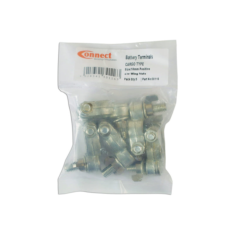 Tool Connection Battery Terminal c/w Wing Nut Positive 5pc 30116 Tool Connection - Dynamic Drive