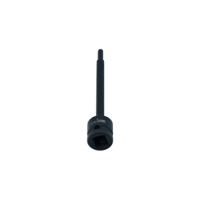 Laser Extra Long Impact Hex Bit 1/2"D 5mm 8581 Laser - Dynamic Drive