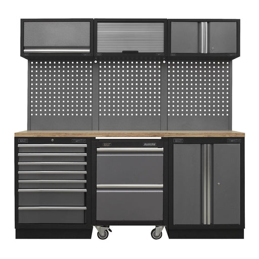Sealey Superline Pro 2.04m Storage System Pressed Wood Worktop APMSSTACK12W Sealey - Dynamic Drive