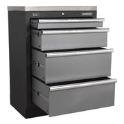 Sealey Modular 4 Drawer Cabinet 680mm APMS51 Sealey - Dynamic Drive
