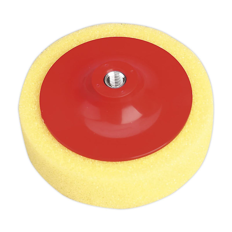Sealey Buffing & Polishing Foam Head150 x 50mm M14 x 2mm Yellow/Coarse Sealey - Dynamic Drive