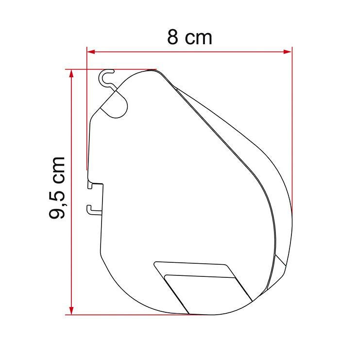 Fiamma F35 Pro 250 Awning Titanium Case Royal Blue Fabric Campervan Caravan 4x4 Fiamma  - Dynamic Drive