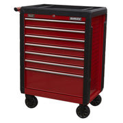 Sealey Rollcab 7 Drawer with Ball-Bearing Slides Red AP3407 Sealey - Dynamic Drive
