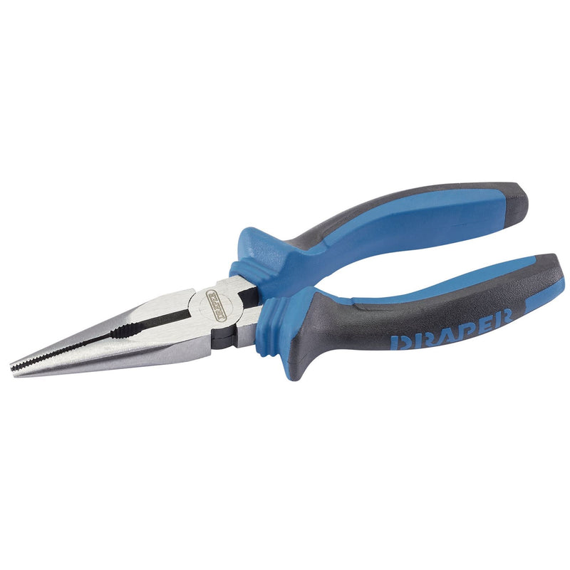 Draper Soft Grip Long Nose Pliers, 160mm 44141 Draper - Dynamic Drive