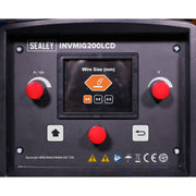 Sealey Inverter Welder MIG TIG & mmA 200A with LCD Screen INVMIG200LCD Sealey - Dynamic Drive