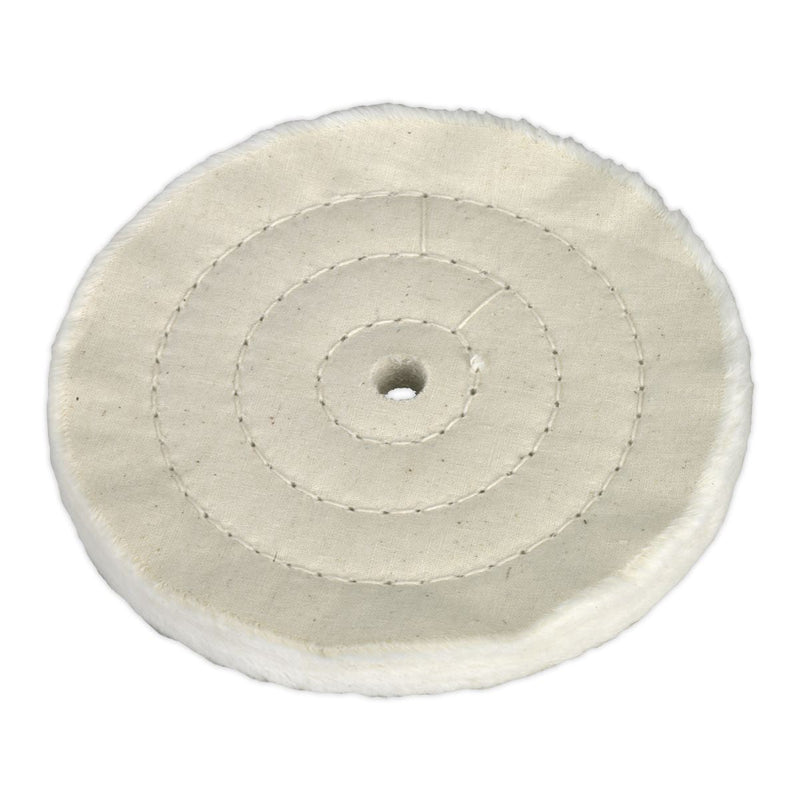 Sealey Buffing Wheel150 x 13mm16mm Bore Fine BG150BW Sealey - Dynamic Drive