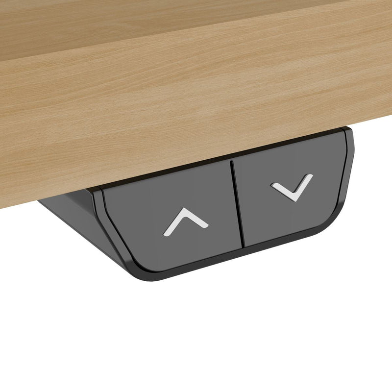 Dellonda Single Motor Adjustable-Height Electric Sit/Stand Desk - Oak Desktop Dellonda - Dynamic Drive